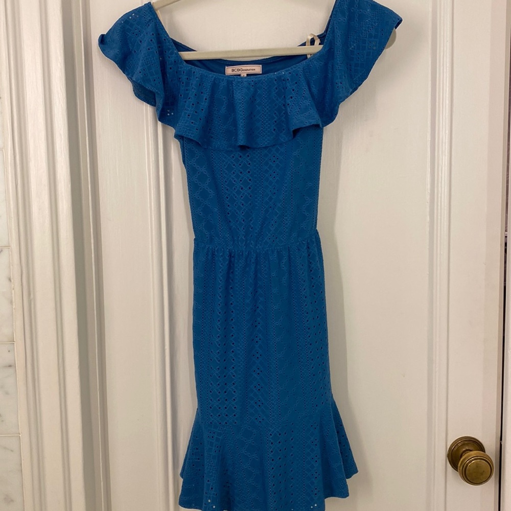 BCBG blue dress in perfect condition